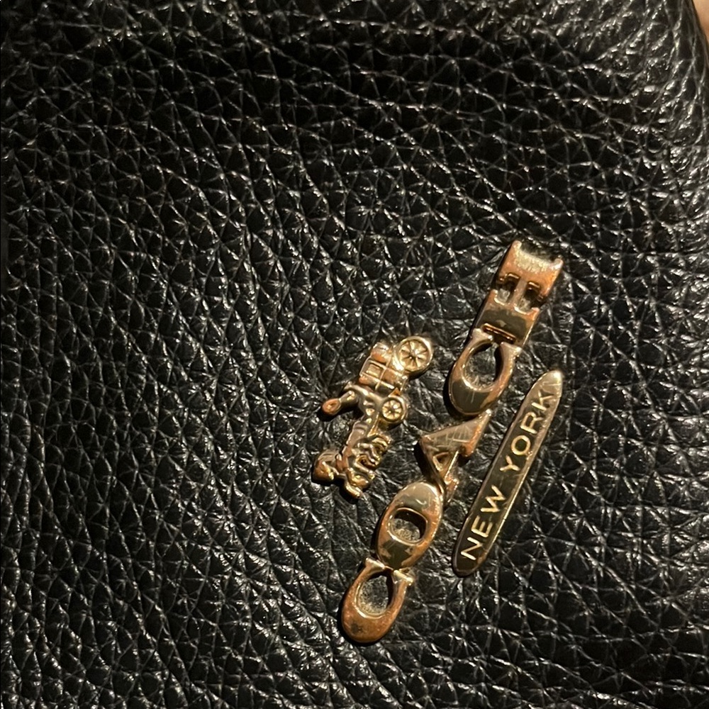 Coach Black Leather Crossbody Shoulder Bag - Picture 9 of 11